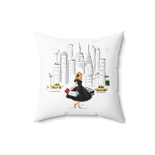 NYC Shopper (Red) Pillow