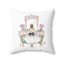 Vintage Vanity (Brunette) Pillow