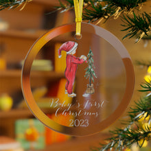Baby's First Christmas Glass Ornament