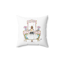 Vintage Vanity (Brunette) Pillow