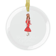 Bump's First Christmas (Red) Glass Ornament