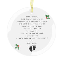 Daddy To Be Glass Ornament