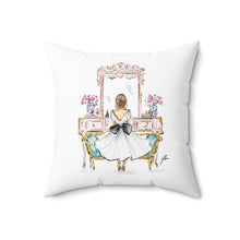 Vintage Vanity (Brunette) Pillow