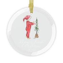 Baby's First Christmas Glass Ornament