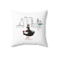 Newbury Street (Brunette) Pillow
