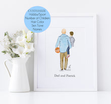 Customizable Father's Day Portrait (Customize Sport and Family)