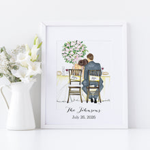 The Bride and Groom Illustration