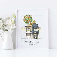 The Bride and Groom Illustration