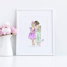 Customizable Bow Besties Art Print