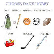 Customizable Father's Day Portrait (Customize Sport and Family)
