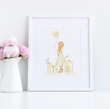 Customizable Preggie and Presents Art Print