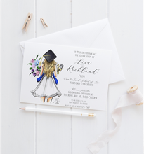 Custom Cap Graduation Invites (Physical Copy or Digital Download)