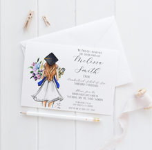 Custom Cap Graduation Invites (Physical Copy or Digital Download)