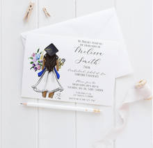 Custom Cap Graduation Invites (Physical Copy or Digital Download)