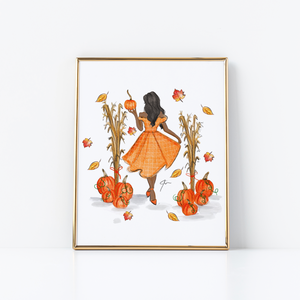 Pumpkin Harvest Art Print