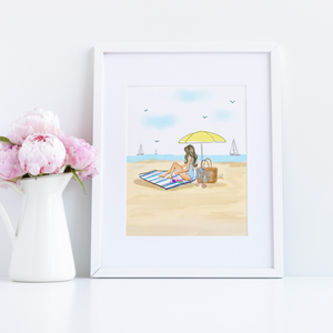 Beach Basket Print