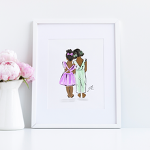 Customizable Bow Besties Art Print