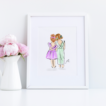 Customizable Bow Besties Art Print