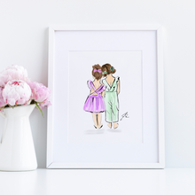 Customizable Bow Besties Art Print