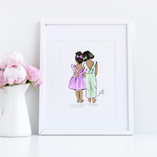 Customizable Bow Besties Art Print