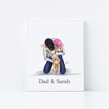 Semi - Custom Daughter Bear Hugs Art Print