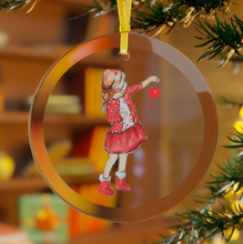 (Personalized) My Little Gift (Girl) Glass Ornament