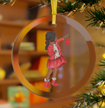 (Personalized) My Little Gift (Girl) Glass Ornament