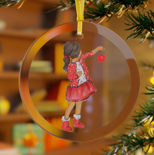 (Personalized) My Little Gift (Girl) Glass Ornament