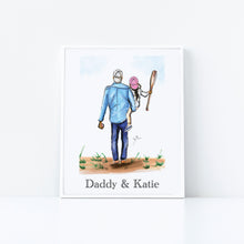 Semi-Custom My Baseball Girl- Daughter Art Print