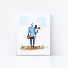 Semi-Custom My Basketball Buddy - Son Art Print