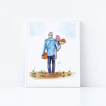 Semi-Custom My Basketball Buddy - Daughter Art Print