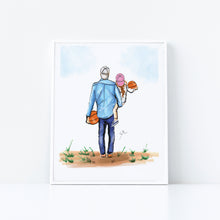 Semi-Custom My Basketball Buddy - Daughter Art Print