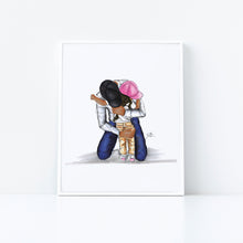 Semi - Custom Daughter Bear Hugs Art Print