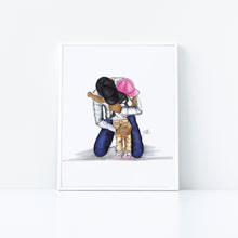 Semi - Custom Daughter Bear Hugs Art Print