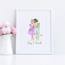 Customizable Bow Besties Art Print