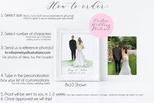 Custom Wedding Portrait Illustration