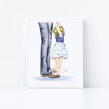 Semi - Custom Daddy Daughter Dance Art Print