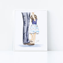 Semi - Custom Daddy Daughter Dance Art Print