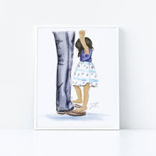Semi - Custom Daddy Daughter Dance Art Print