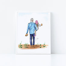 Semi-Custom My Football Buddy - Daughter Art Print