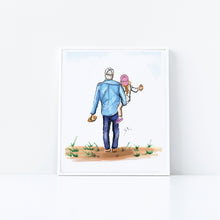 Semi-Custom My Football Buddy - Daughter Art Print