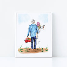 Semi-Custom My Little Handy Girl - Daughter Art Print