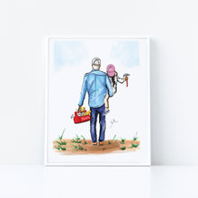 Semi-Custom My Little Handy Girl - Daughter Art Print