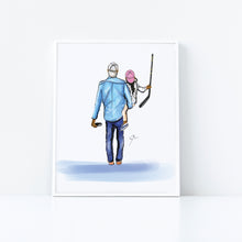 My Hockey Buddy - Daughter Art Print