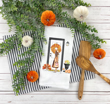 Autumn Door Tea Towel