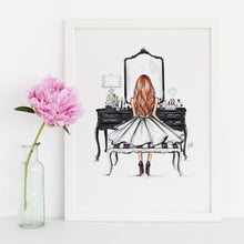 Black Vanity Print Art Print