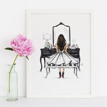Black Vanity Print Art Print