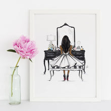 Black Vanity Print Art Print