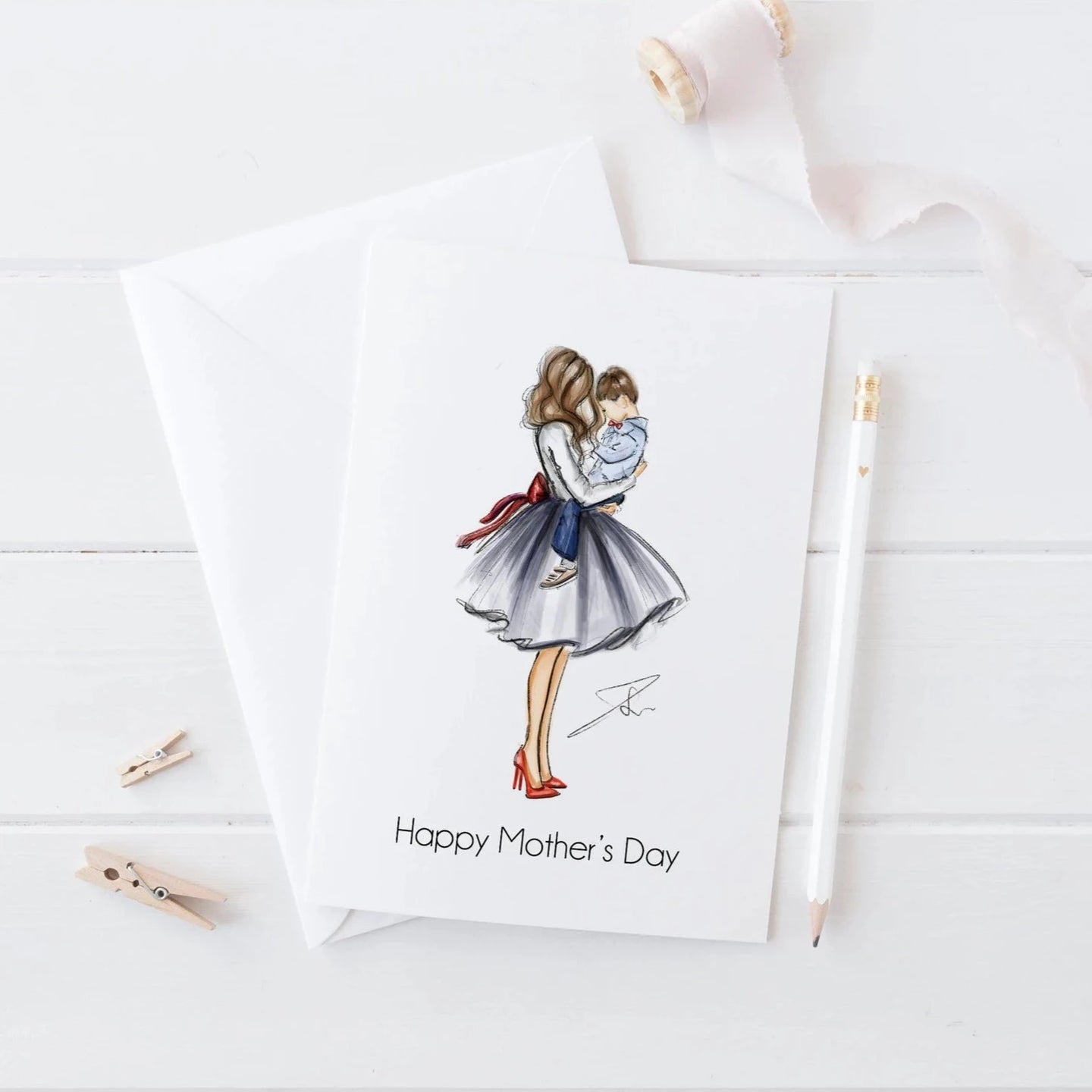 The Boy Who Stole My Heart Mother's Day Card