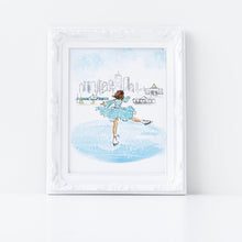 Skating in the City Art Print
